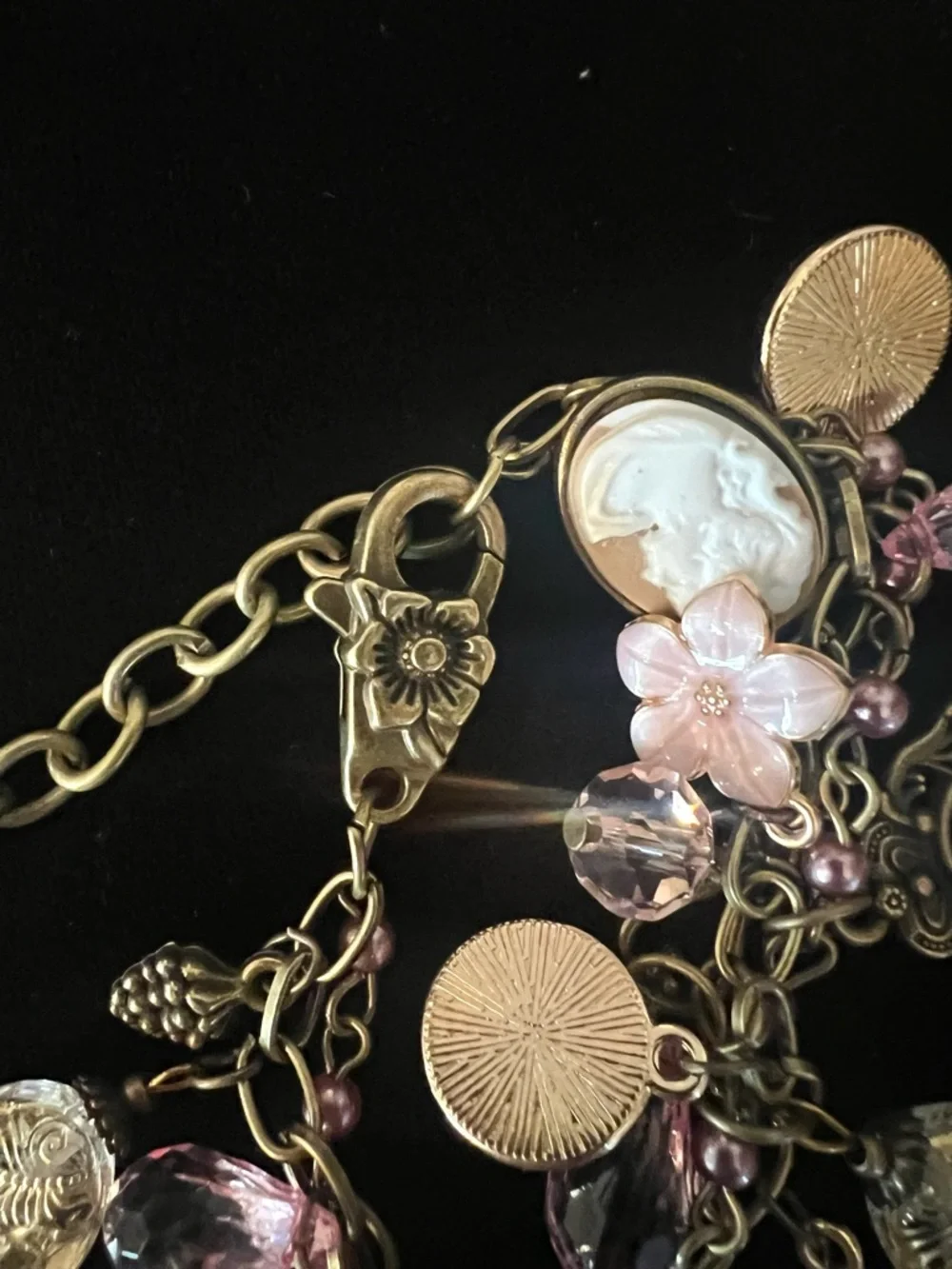 New! The “Antoninette” Cameos Charm Cottagecore Bracelet